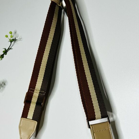 Spartina 449 Nude Cream Leather Shoulder Bag Purse - Picture 3 of 16